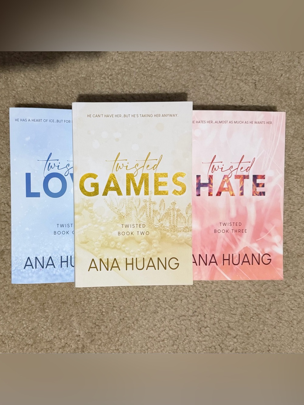 Twisted Games series 1,2,3 by Ana Huang